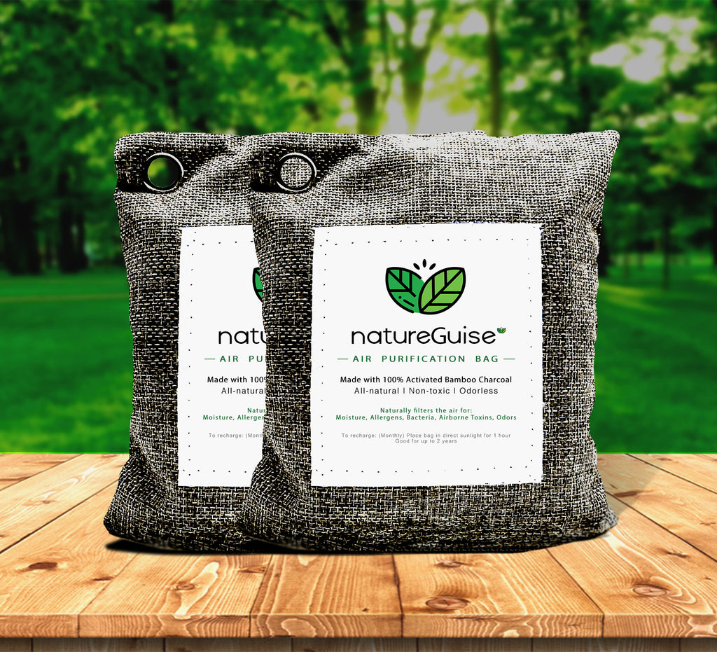 2x Air Purifying Activated Bamboo Charcoal Bag